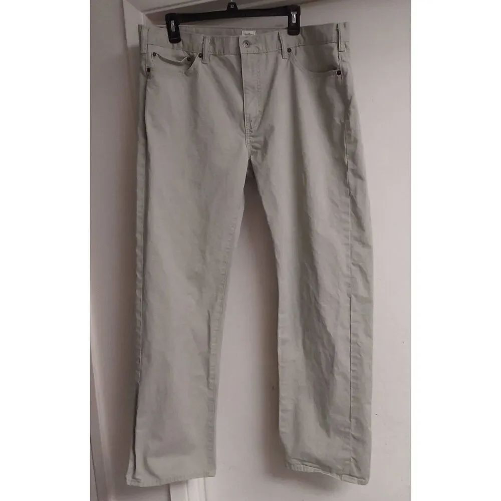 Nice Men's DOCKERS Khaki Tan Straight Fit Jeans Sz 40x32